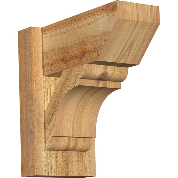 Ekena Millwork Olympic Slat Rough Sawn Outlooker, Western Red Cedar, 6"W x 12"D x 12"H OUT06X12X12OLY06RWR - main